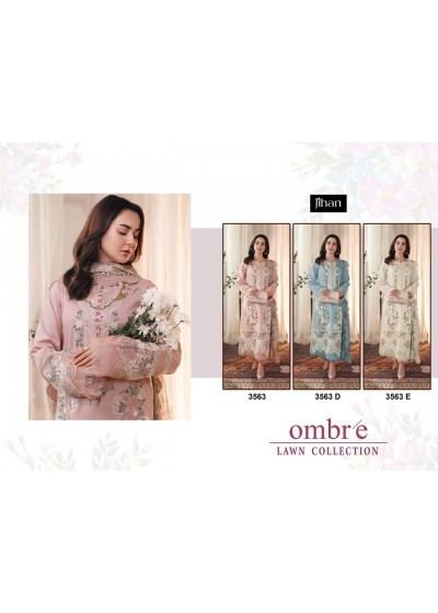 JIHAN 3563 PAKISTANI COTTON EMBROIDERY SALWAR SUIT
