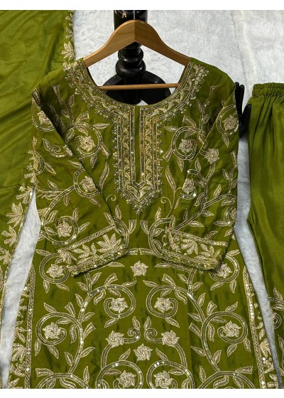VLM 266 NEW ĐĚSIGNER PARTY WEAR TOP AND PLAZZO. WITH FANCY DUPPATA AND EMBROIDERY WORK