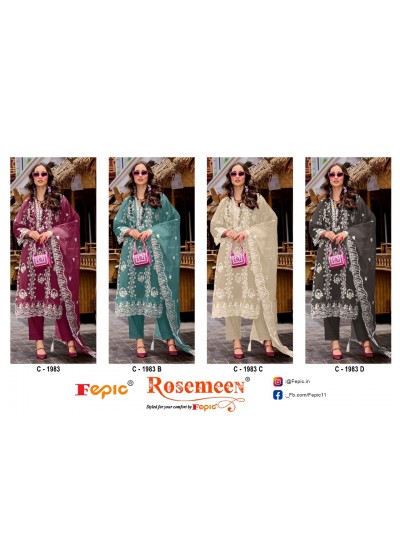 FEPIC ROSEMEEN 1983 PAKISTANI EID SPARKALSALWAR SUIT 