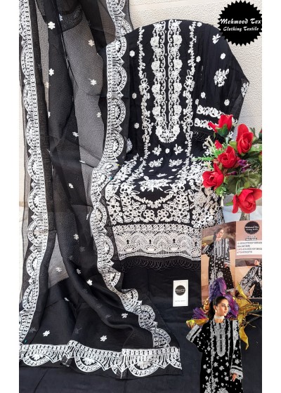MEHMOOD TEX 65 PAKISTANI TRADITION EMBROIDERY WORK SALWAR SUIT SET 