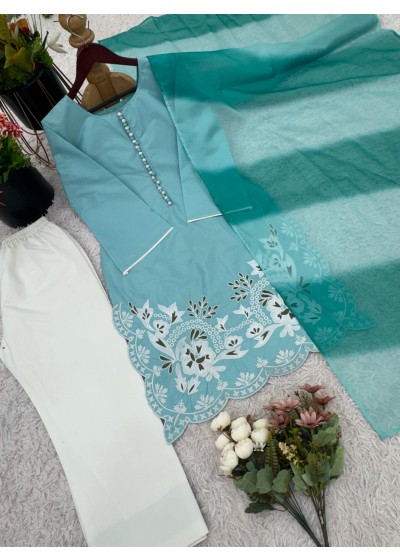 ZF 425 INDIA BEAUTIFUL PANJABI SUIT WITH EMBROIDERY WORK 