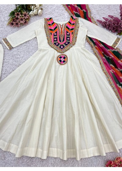 DD 1003 NAVRATRI SPARKAL GOWN WITH EMBROIDERY WORK 