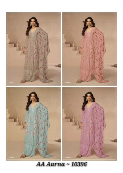 AASHIRWAD CRETION BY ARNA 10396 CHINON SILK SALWAR KAMEEZ 