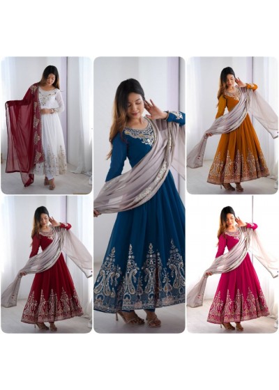 ZF 5008 DESIGNER ANARKALI GOWN SET