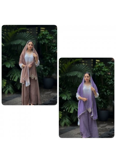  DHK 1361 PARTY WEAR TOP PALZZO SUITS WHOLESALES