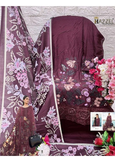 HAZZEL PRINTS MARIA B VOL 4 4002 TO 4004 RAYON COTTON SUITS