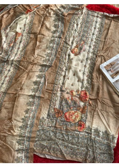 MEHBOB TEX 1765 PAKISTANI VISCOSE MASLIN WITH DIGITAL PRINT SUITS