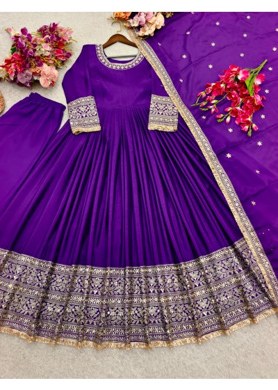 WW 1235 Woman's Fancy Beautiful Party Waer Long Gown set Ethc