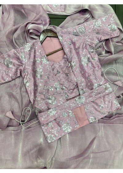 HB 160 READY TO WEAR EMBROIDERY WORK SAREE WITH KOTI 