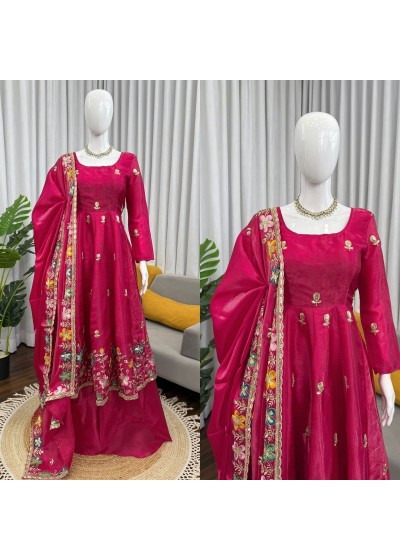 KD 1559 FESTIVAL GMY SILK ANARKALI GOWN WHOLESALES