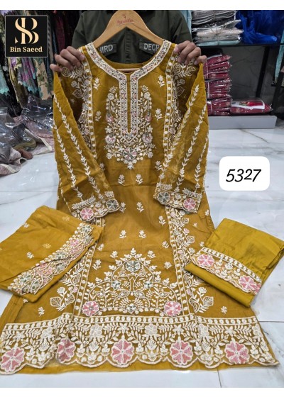 BIN SAEED 5327 PAKISTANI READYMADE ORIGINAL SUITS WHOLESALES 