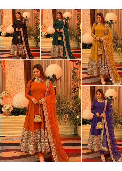 Zsr 3152 embroidery long gowns neck designs